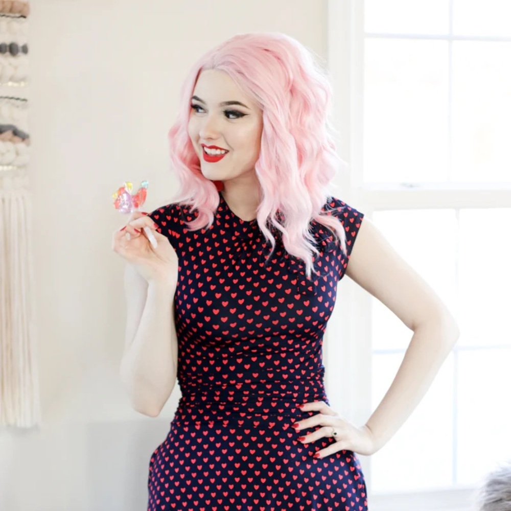 Retrolicious XL mini heart dress